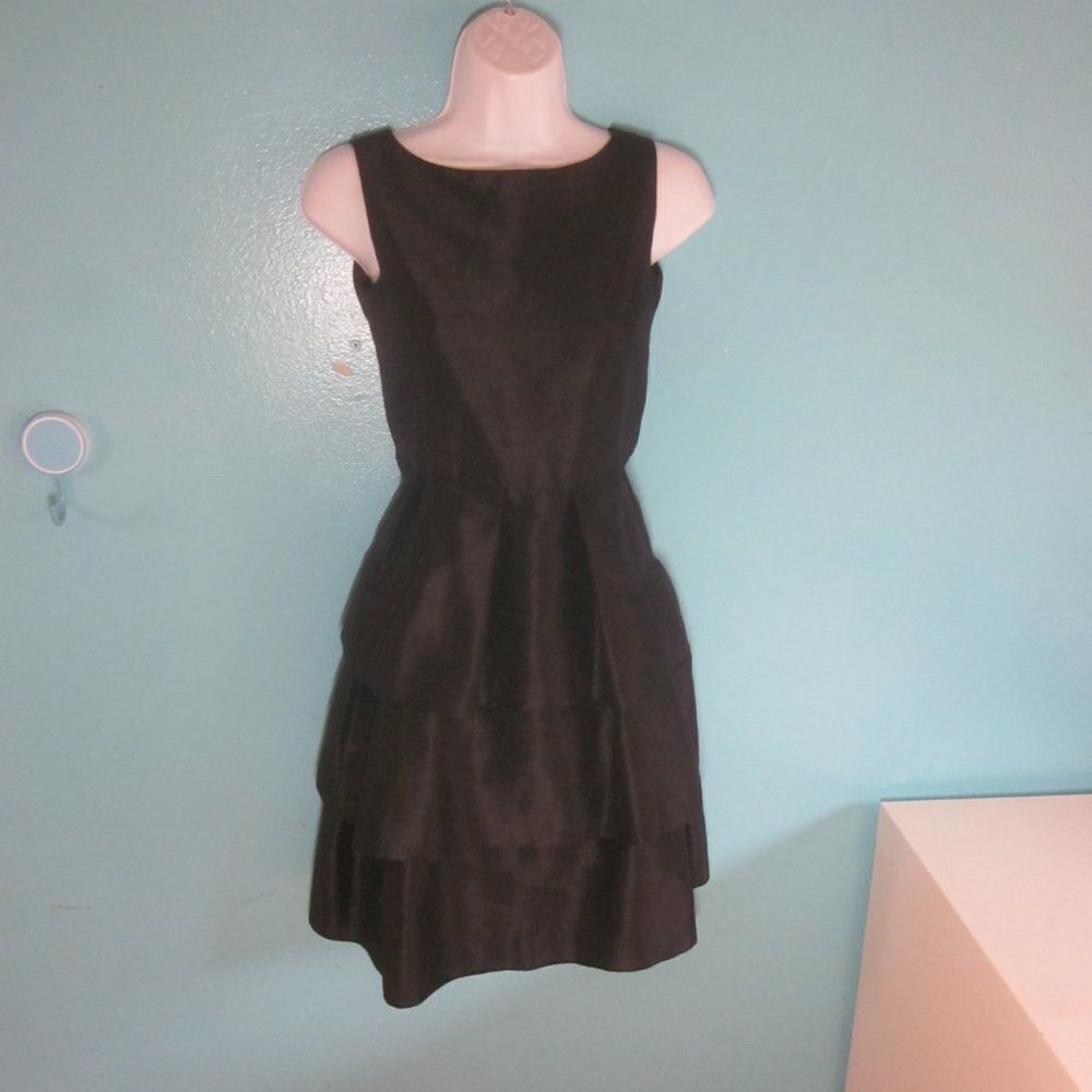 Alfred Sung Black Tiered Party Dress Size 2